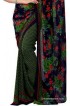 Fabdeal Floral Print Fashion Georgette Sari